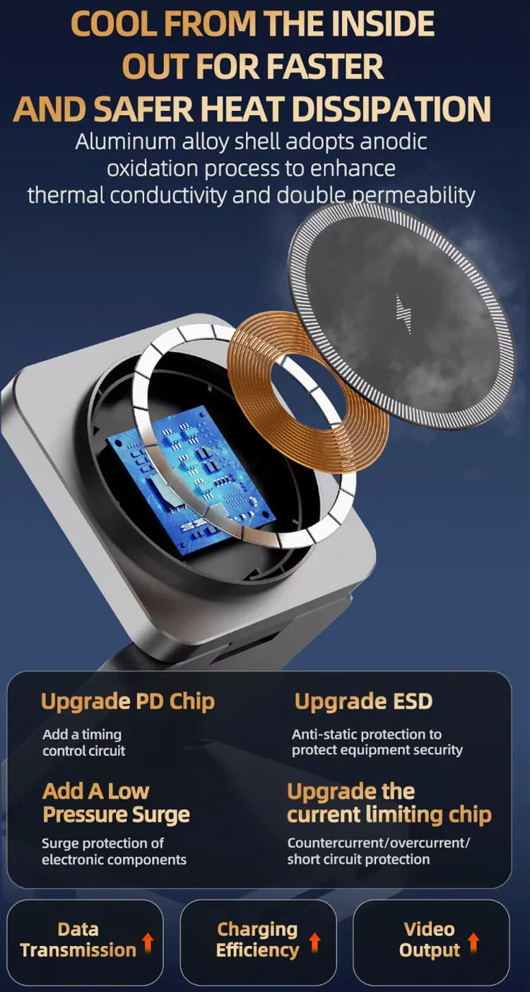 10-in-1 Hub Foldable Wireless Charger