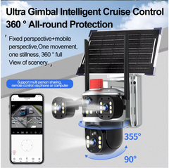 Starlight Tri Lens Solar PTZ Camera