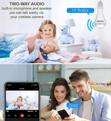 E27 Smart Bulb Speaker Camera