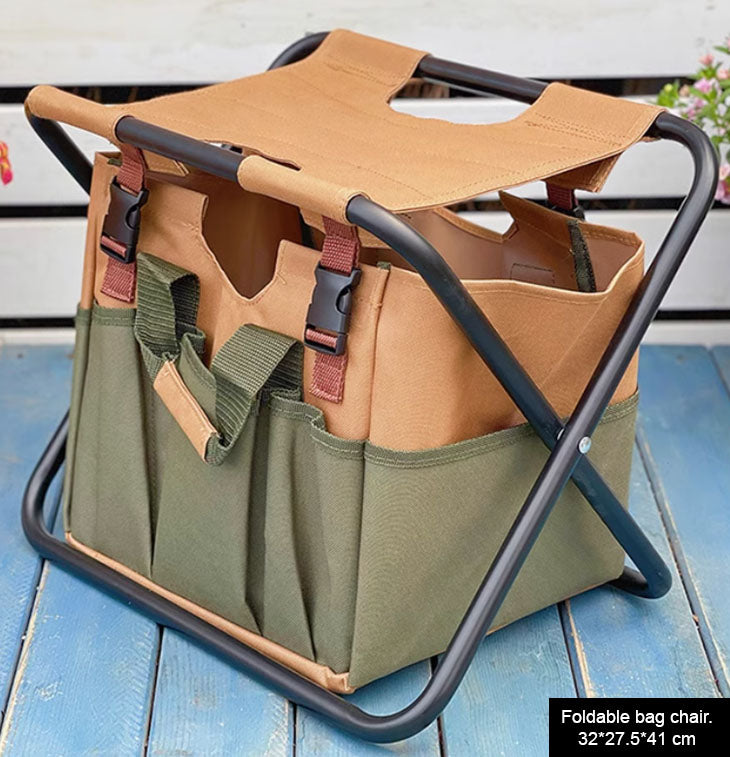 Foldable chair-backpack