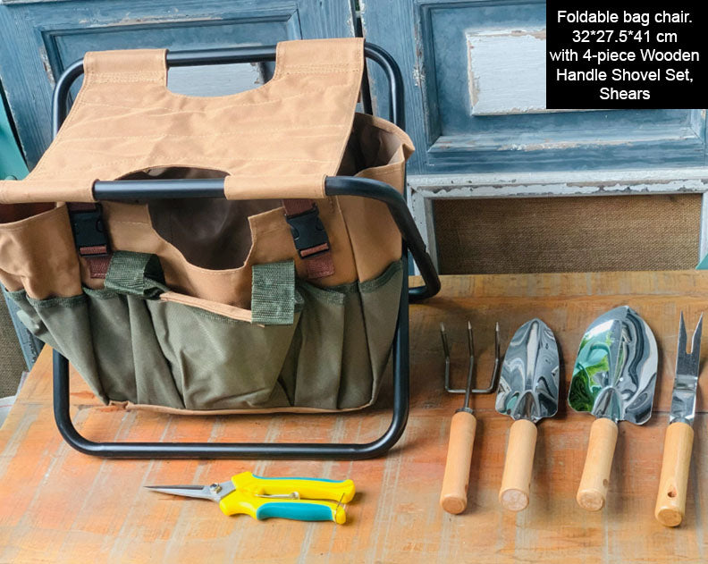 Foldable chair-backpack