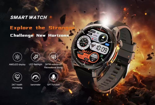3ATM Waterproof Smartwatch